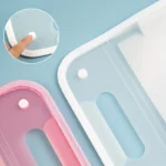 1 A4 Macaron vertical binding file bag Student test paper storage bag 13 cell portable organ bag, office school supplies - Image 3