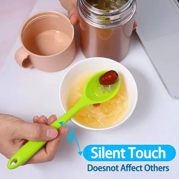 For Better Life 1Pc Soft Silicone Spoon Stirring Long Handle Tableware Cooking Utensils Ladle Kitchen Accessories - Image 5