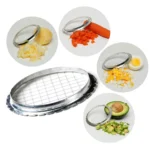 1Pc Cubes Round Grid Cutter Slicer For Egg, Mushrooms, Vegetables, Kitchen Cut Device Tools Chopper - Image 2
