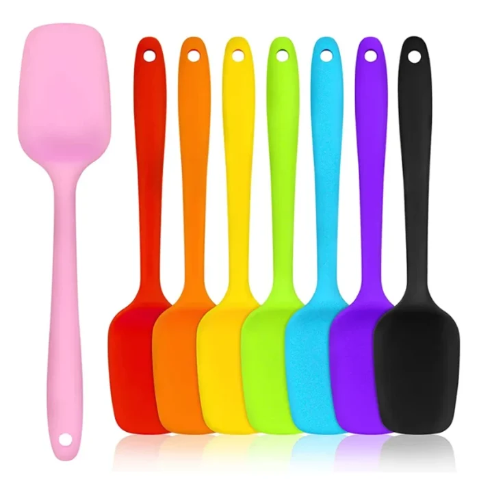 21cm silicone spatula Cream spatula High temperature resistant non-stick spoon Kitchen baking accessories and tools - Image 1
