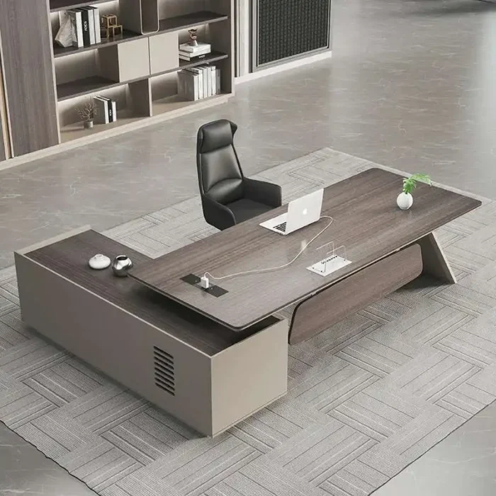 Modern Computer Office Desk Storage Design Multifunctional Large Office Desk Nordic European Escritorio Oficina Salon Furniture - Image 4