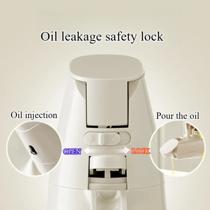 2in1 Oil Spray Bottle 500ml High Borosilicate Glass Cooking Oil Dispensers Olive Oil Sprayer Mister for Air Fryer Salad Baking - Image 3