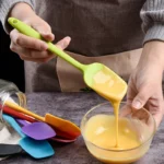 21cm silicone spatula Cream spatula High temperature resistant non-stick spoon Kitchen baking accessories and tools - Image 3
