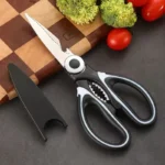 Multifunctional kitchen scissors Household fish cutting meat scissors Stainless steel scissors Multifunctional kitchen scissors - Image 2