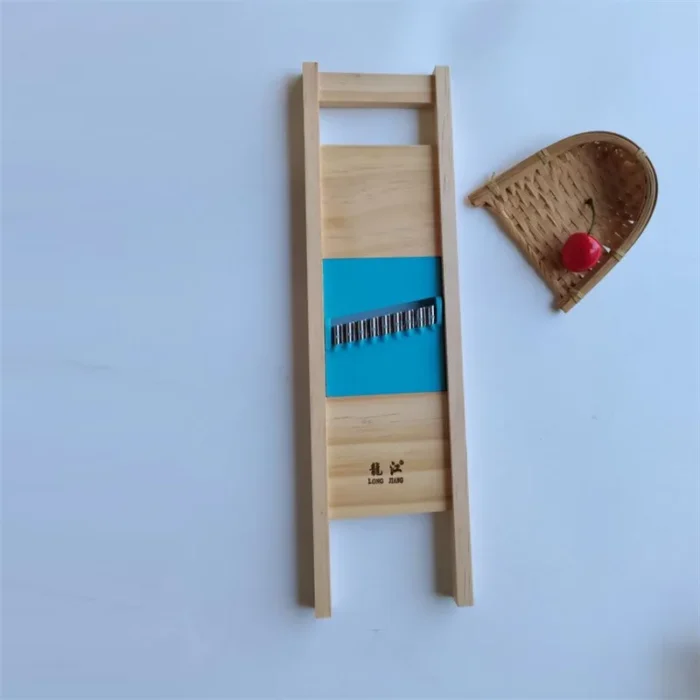 Fries Grid Stainless Potato Grid Steel Potato Kitchen Wooden Home Chip Shred Potato Vegetable Cutter Grater Slicer or Hand Guard - Image 4