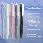 5 pcs gel pen ins smooth press quick-drying 0.5mm black pen ballpoint pens school supplies stationery