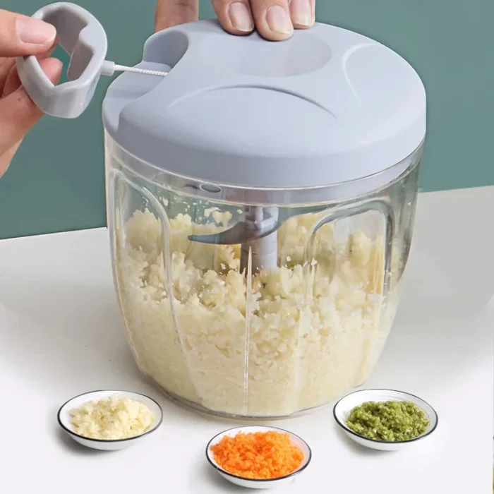 500/900ML Manual Meat Mincer Garlic Chopper Hand Pull Press Crusher Vegetable Grinder Chili Onion Cutter Kitchen Cooking Tools - Image 2