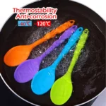 For Better Life 1Pc Soft Silicone Spoon Stirring Long Handle Tableware Cooking Utensils Ladle Kitchen Accessories - Image 4