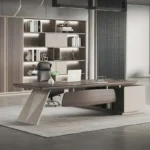 Modern Computer Office Desk Storage Design Multifunctional Large Office Desk Nordic European Escritorio Oficina Salon Furniture - Image 3