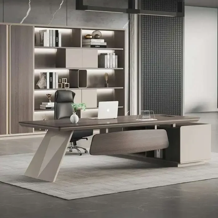 Modern Computer Office Desk Storage Design Multifunctional Large Office Desk Nordic European Escritorio Oficina Salon Furniture - Image 3