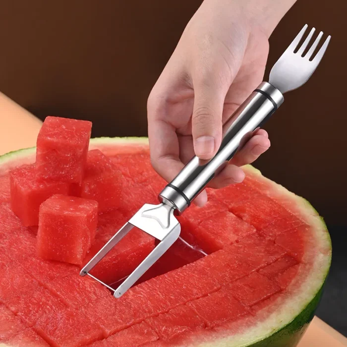 Stainless Steel Windmill Watermelon Cutter Artifact Salad Fruit Slicer Cutter Tool Watermelon Digger Kitchen Accessories Gadgets - Image 1