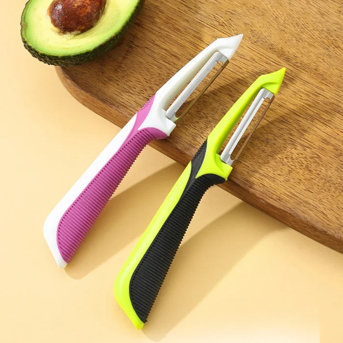 Anti Slip Handle Peeler, Peeler, Magic Tool, Melon, Potato, Fruit, Scraper, Kitchen Vegetable Tool Accessories - Image 1