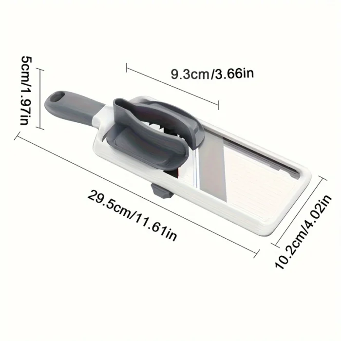 Handheld Vegetable Slicer with Adjustable Stainless Steel Blade Vegetable Fruit Cutter for Potatoes Lemons Kitchen Gadget - Image 5