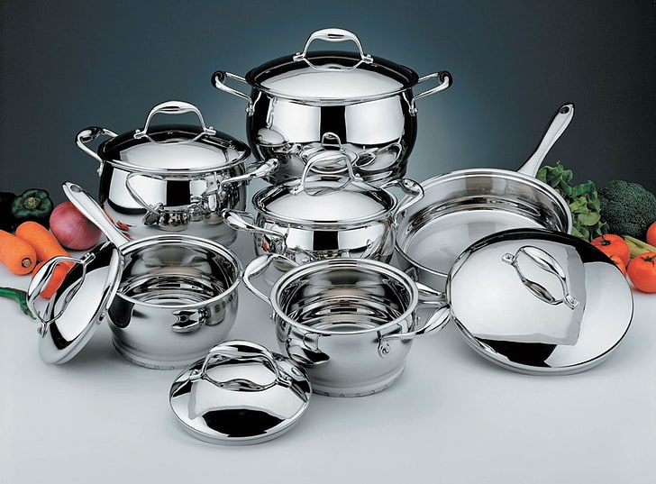 pots-pans-chrome-cookware-wallpaper-preview